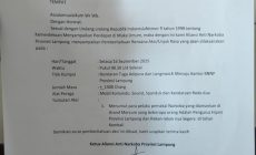 Permalink to Ribuan Masa Aliansi Anti Narkoba Lampung Siap Geruduk BNNP, Tuntut Oknum HIPMI Pemakai Narkoba Ditahan