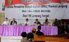Anggota DPRD Lampung I Made Bagiasa Sosperda Adaptasi Kebiasaan Baru