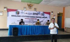 Sosialisasi Perda, Mingrum Gumay Ingatkan Warga Bangun Rejo Sensitif Terehadap Penyebaran Omicorn