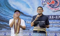 Permalink to Liga Selancar Dunia Krui Pro Tahun 2022 Resmi Dibuka Menteri Pariwisata/Ekraf Sandiaga Uno