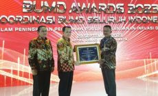 Permalink to Wali Kota Eva Dwiana Terima BUMD Award 2023 dari Kemendagri