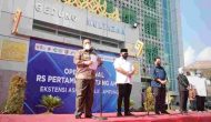 Permalink to Gubenur Dampingi Menteri BUMN dan Menag RI Tinjau Kesiapan RS. Pertamina Bintang Amin Ekstensi Asrama Haji