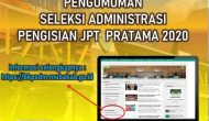 Permalink to Ini Nama-nama Peserta Lolos Administrasi Pengisian JPTP Kabupaten Muba 2020