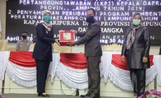 Permalink to Rapat Paripurna DPRD melalui Video Conference, Wagub Chusnunia Serahkan Dokumen LKPJ Kepala Daerah kepada Ketua DPRD Mingrum Gumay