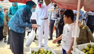 Permalink to Di Hari Merdeka, TP PKK OKI Keliling Pasar Lakukan “Gebrak Masker”
