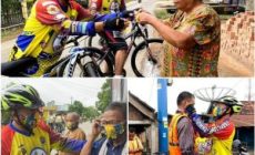 Permalink to Gowes Bareng SGC, Sekda Muba Bagikan Masker dan Ajak Warga Kota Sekayu Patuhi Protokes