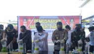 Permalink to Komitmen Berantas Narkoba, Forkopimda Muba Musnahkan 1,4 Kg Sabu