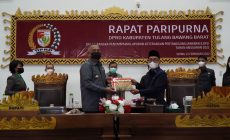 Paripurna Penyampaian LKPJ Bupati Tubaba Tahun 2021