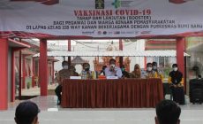 Permalink to Meriahkan Hari Bakti Pemasyarakatan Ke- 58, Sebanyak 114 Petugas dan Napi Lapas Kelas IIB Way Kanan Telah Divaksin Booster