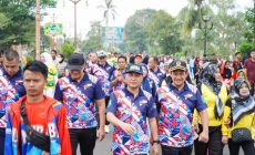Permalink to Meriah, Ribuan Warga Muba Jalan Sehat dan Senam Bareng Pj Bupati Apriyadi