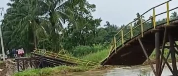 Jembatan Besi Lubuk Rukam–Muara Kumbang Ambruk, Kualitas Material Dipertanyakan