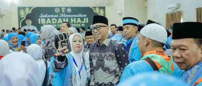 Gubernur Mirza dan Wagub Jihan Lepas Keberangkatan Jemaah Haji Kloter 7 Asal Bandarlampung