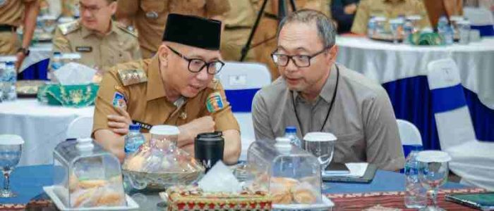 Gubernur Rahmat Mirzani Djausal Pimpin High Level Meeting Tim Percepatan dan Perluasan Digitalisasi Daerah