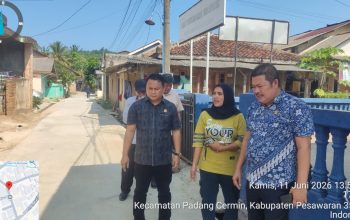 Permalink to Wakil Ketua I DPRD M. Nasir Menyoal Perbaikan Ruas jalan Lingkungan di Desa Sukajaya
