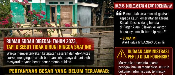 Dugaan Tanda Tangan Kades di Palsukan, Proses Pengajuan Bantuan Baznas Ogan Ilir Di Pertanyakan Dugaan Tanda Tangan Kades di Palsukan, Proses Pengajuan Bantuan Baznas Ogan Ilir Di Pertanyakan