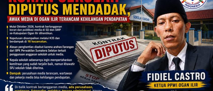 Kontrak Berlangganan Koran Sekolah Diputus Mendadak, Awak Media di Ogan Ilir Terancam Kehilangan Pendapatan Kontrak Berlangganan Koran Sekolah Diputus Mendadak, Awak Media di Ogan Ilir Terancam Kehilangan Pendapatan