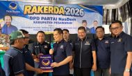 RAKERDA NASDEM PESAWARAN 2026, NASIR SERUKAN KADER SOLID, BIDIK KEMENANGAN PEMILU 2029 RAKERDA NASDEM PESAWARAN 2026, NASIR SERUKAN KADER SOLID, BIDIK KEMENANGAN PEMILU 2029
