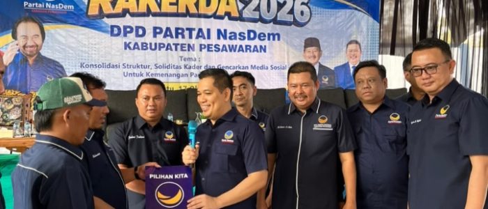 RAKERDA NASDEM PESAWARAN 2026, NASIR SERUKAN KADER SOLID, BIDIK KEMENANGAN PEMILU 2029 RAKERDA NASDEM PESAWARAN 2026, NASIR SERUKAN KADER SOLID, BIDIK KEMENANGAN PEMILU 2029